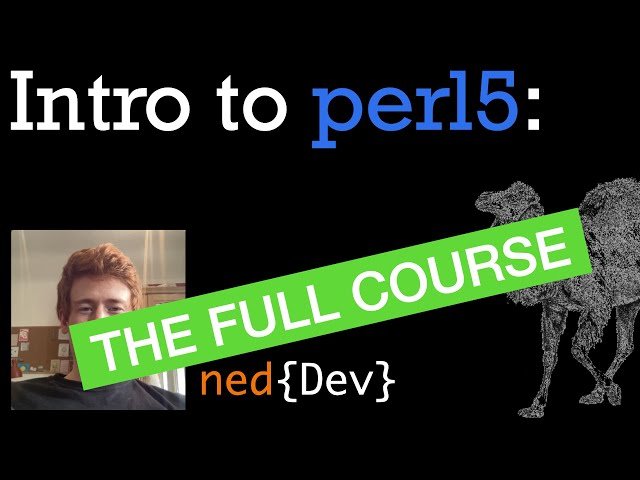 Perl Enough to Be Dangerous - Full Course