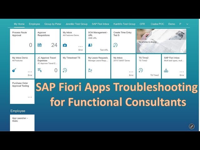 SAP Fiori Apps Troubleshooting for Functional Consultants - Fix Common Errors in Minutes