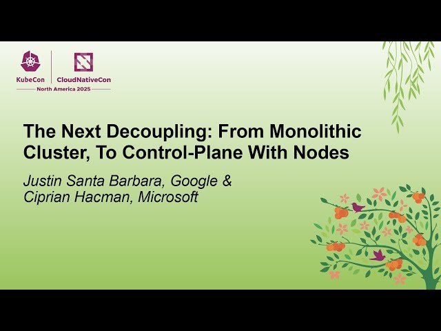The Next Decoupling - From Monolithic Cluster to Control-Plane with Nodes