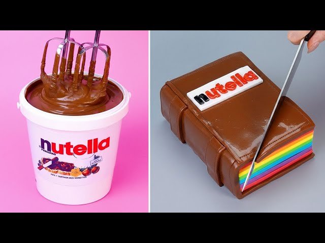 Fluffy and Moist Nutella Cake Recipe - Satisfying Chocolate Cake Decorating Ideas - Baking Cake