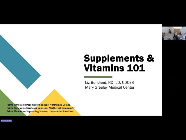 Prime Time Alive - Supplements and Vitamins 101