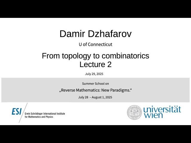 From Topology to Combinatorics - Lecture 2