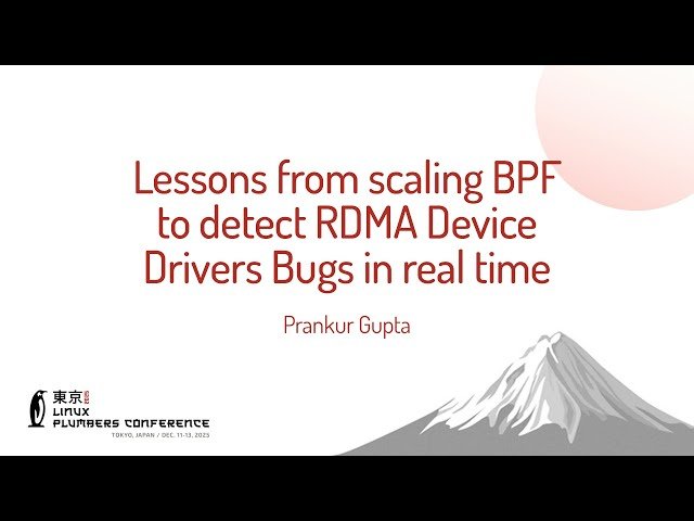 Lessons from Scaling BPF to Detect RDMA Device Driver Bugs in Real Time