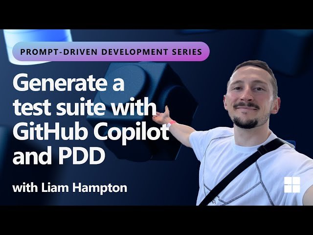 Generate a Test Suite with GitHub Copilot and Prompt-Driven Development