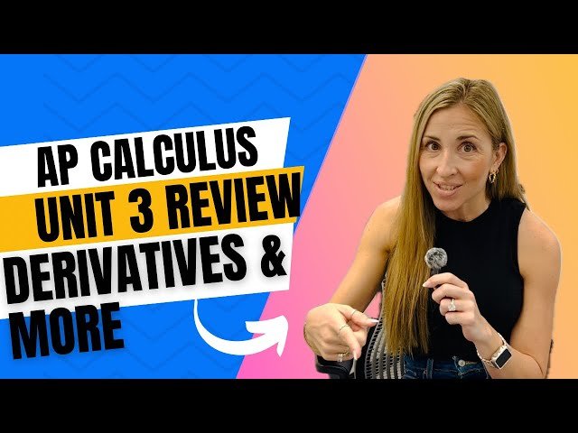 AP Calculus Unit 3 Review - Chain Rule, Implicit and Inverse Differentiation with AP-Style Practice
