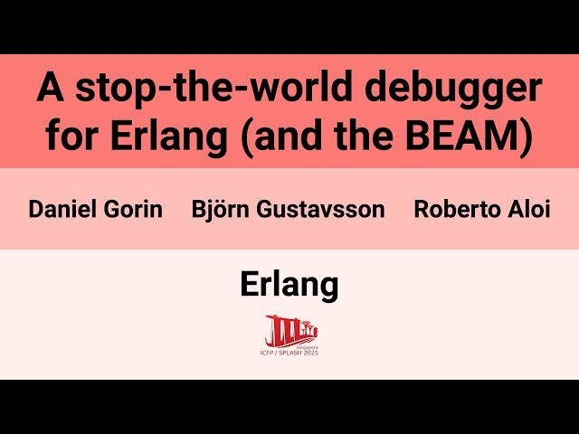 A Stop-the-World Debugger for Erlang and the BEAM