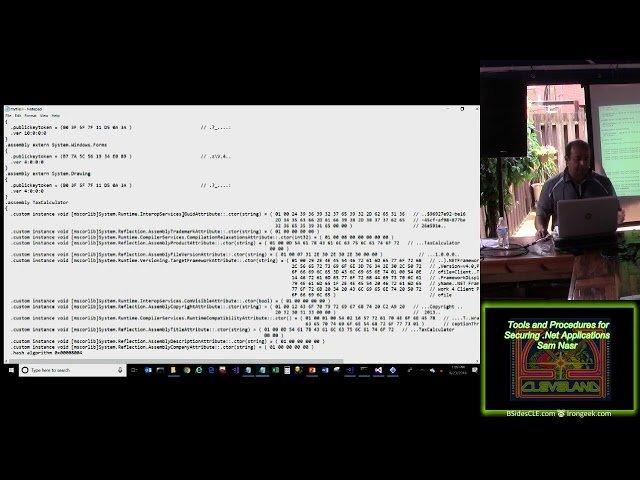 Tools and Procedures for Securing .Net Applications