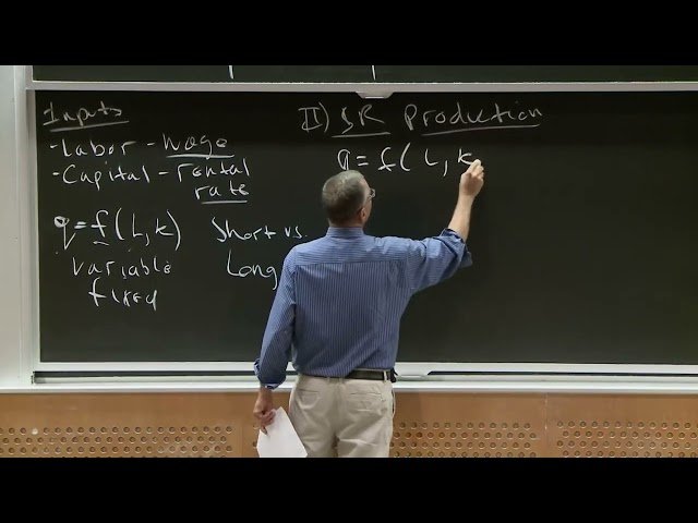 Production Theory - Lecture 5