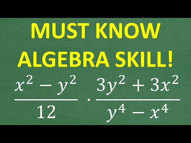 Algebra - How to Multiply Rational Expressions (Factoring Required!)