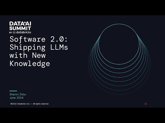 Software 2.0 - Shipping LLMs with New Knowledge