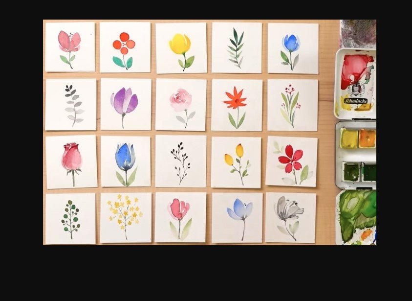 Beginners Watercolor Painting Class Online: How to Paint Flowers (Live Online)
