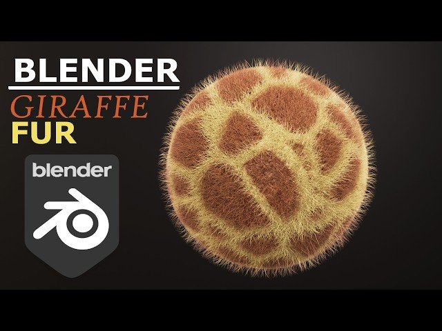Blender Giraffe Fur - Beginner Tutorial