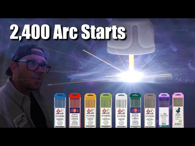 Tungsten Electrode Durability Test - Comparing Colors at 200 Amps