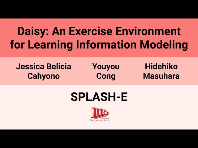 Daisy - An Exercise Environment for Learning Information Modeling