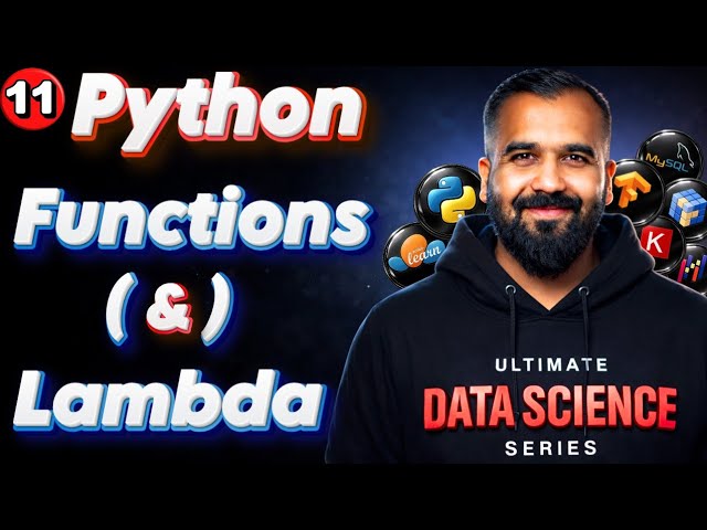 Functions and Lambda in Python Explained in Hindi - Ultimate Data Science Series