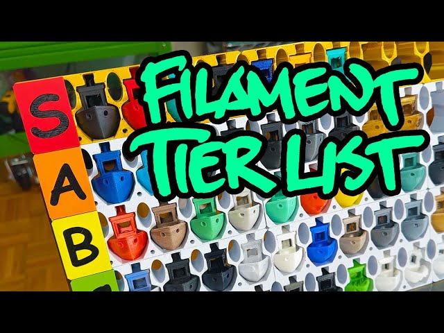 The 3D Filament Tier List - Which Should YOU Use?