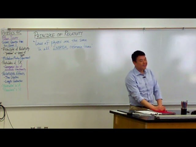 Postulates of Special Relativity and Relativity of Simultaneity - Lecture 10