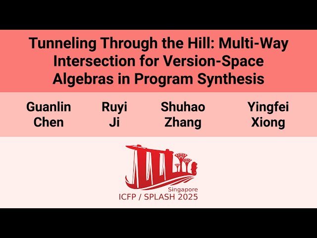 Tunneling Through the Hill - Multi-Way Intersection for Version-Space Algebras in Program Synthesis