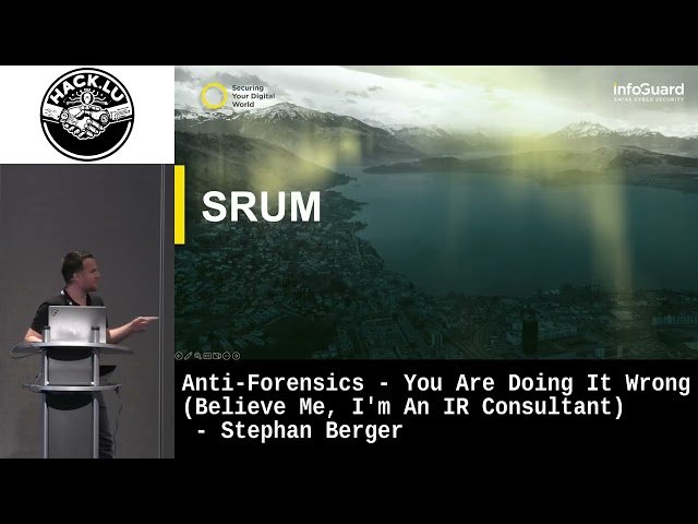 Anti-Forensics - You Are Doing It Wrong