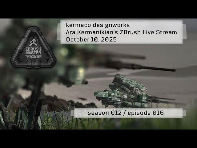 ZBrush Hard Surface Character Design - Season 12 Episode 16