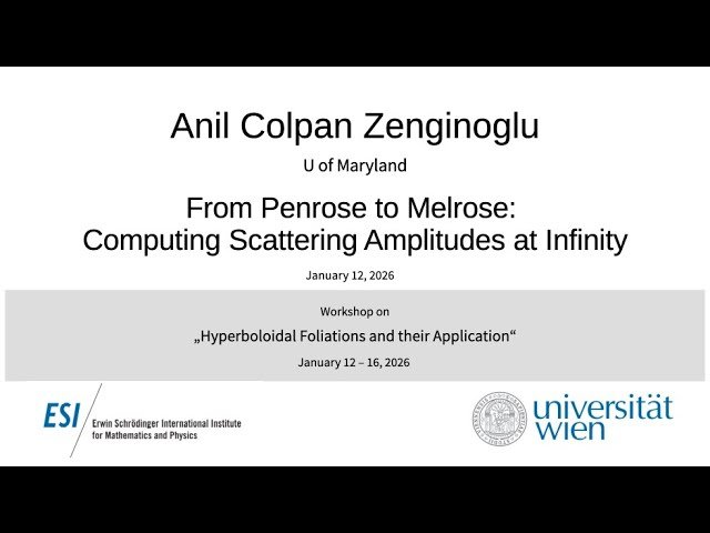 From Penrose to Melrose - Computing Scattering Amplitudes at Infinity