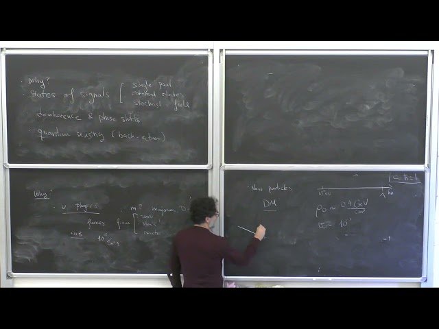 Quantum Sensing for Fundamental Physics - Lecture 1