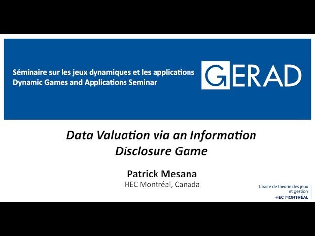 Data Valuation via an Information Disclosure Game