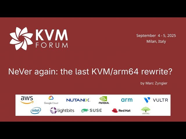 NeVer Again - The Last KVM/arm64 Rewrite