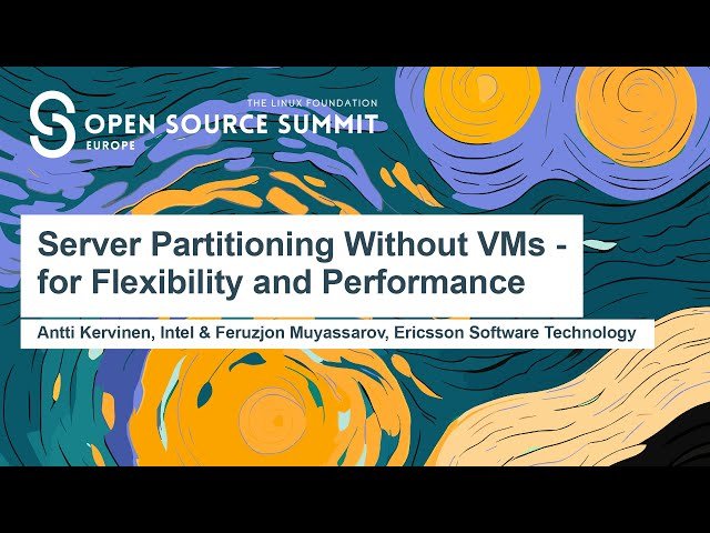 Server Partitioning Without VMs - for Flexibility and Performance