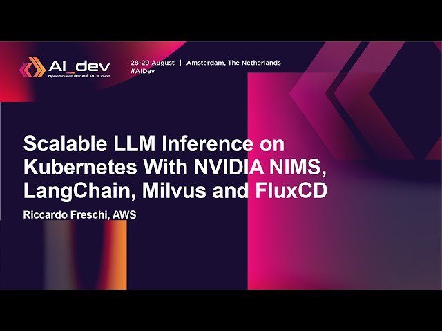 Scalable LLM Inference on Kubernetes With NVIDIA NIMS, LangChain, Milvus and FluxCD