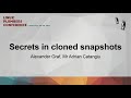 Secrets in Cloned Snapshots