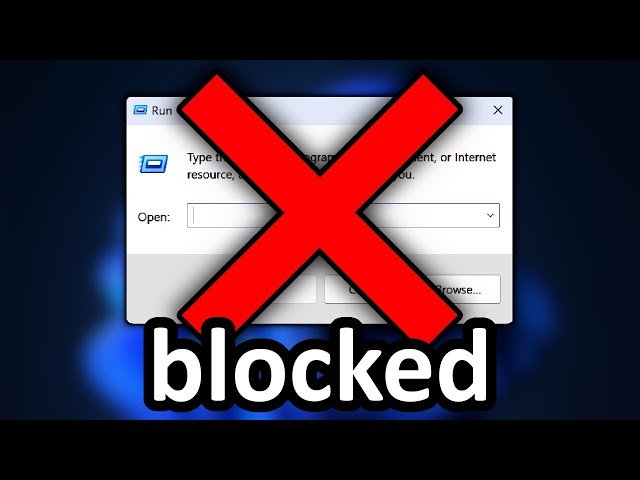 How to Disable Windows Run Dialog (Win+R) for System Security