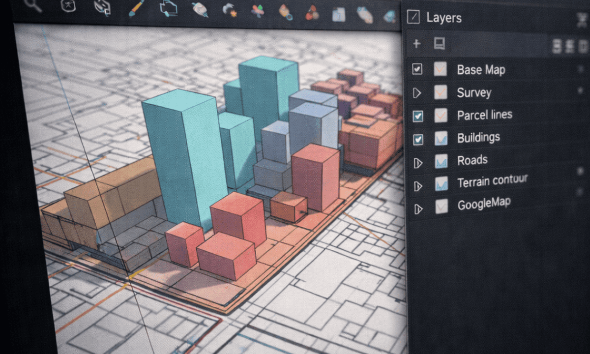 Apply Urban Scale Mapping Techniques Using SketchUp