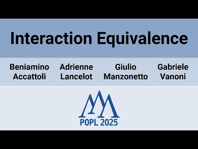 Interaction Equivalence