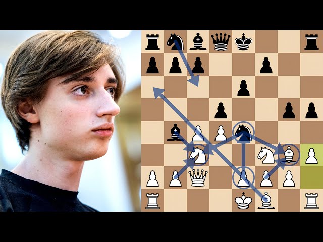 Brilliant Move in the Queen's Gambit Declined - Dubov vs Brkic