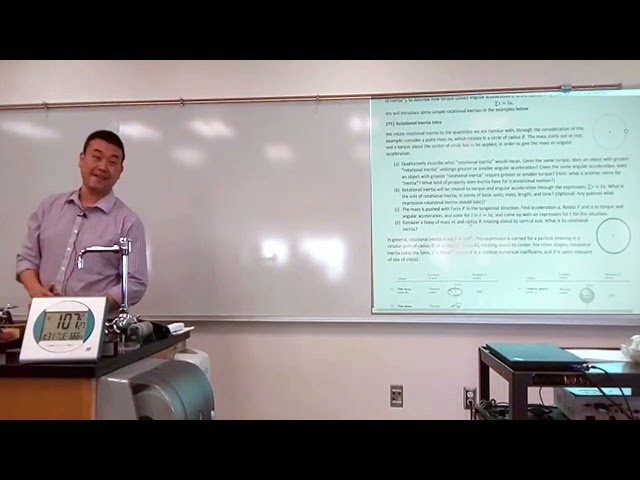 Rotational Inertia, Kinetic Energy, and Angular Momentum - Lecture 17