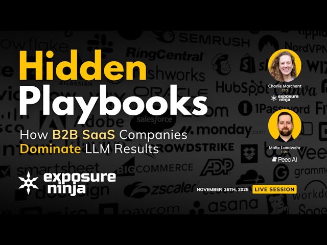 Hidden Playbooks - How B2B SaaS Companies Dominate LLM Results