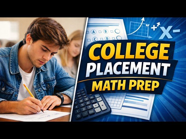 Slcc Math Placement Free Video: College Placement Test Math - Avoid Remedial Classes (ALEKS ...