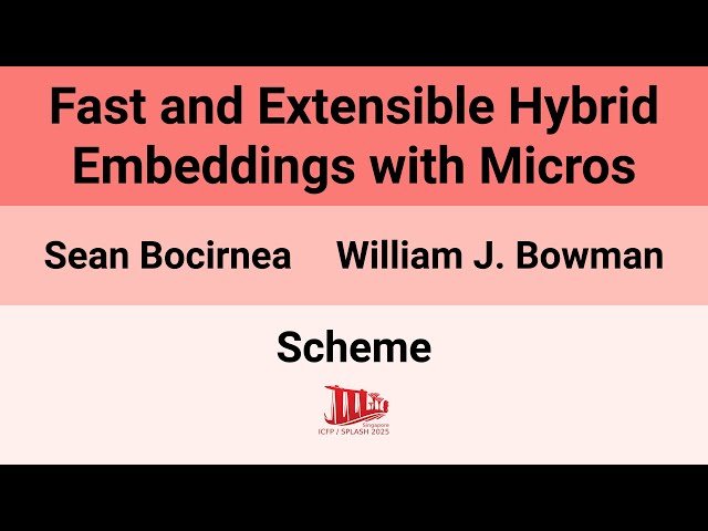 Fast and Extensible Hybrid Embeddings with Micros