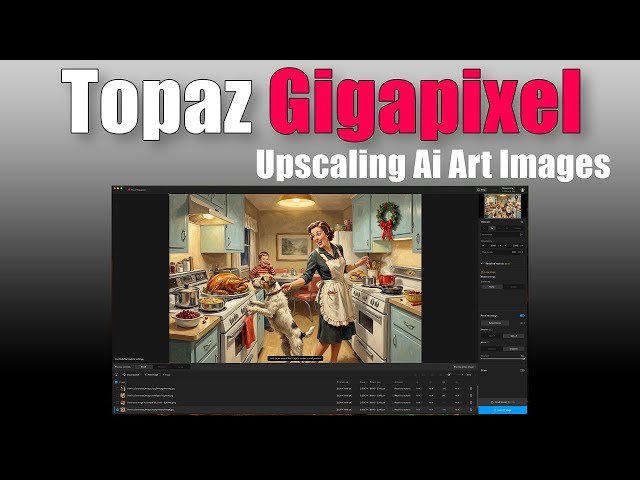 Turn AI Christmas Art into Print-Ready Images - Topaz Gigapixel Redefine Realistic