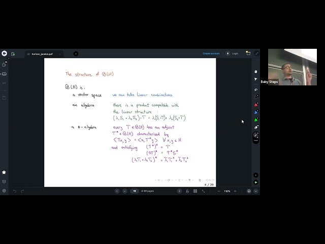 The Drunkard's Walk and UHF Algebra - From Hilbert Spaces to Supernatural Numbers