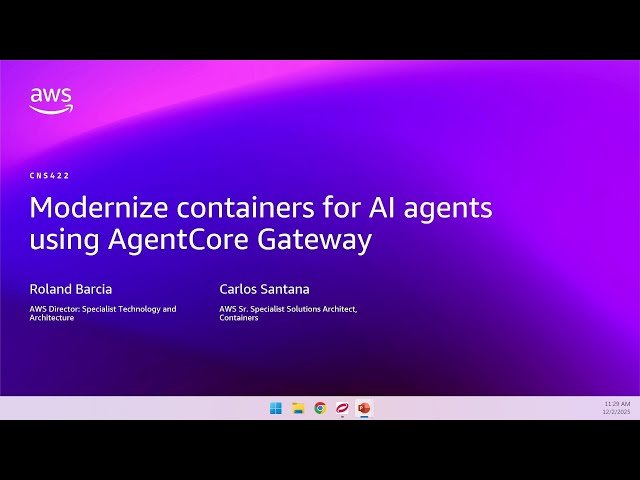 Modernize Containers for AI Agents Using AgentCore Gateway