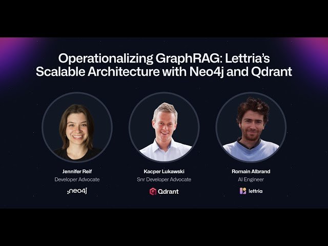 Operationalizing GraphRAG - Lettria's Scalable Architecture with Neo4j and Qdrant