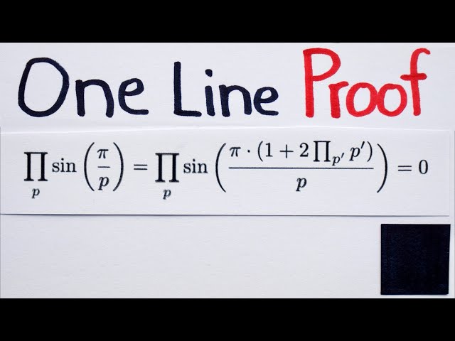 A Very Cute One Line Proof of the Infinitude of Primes