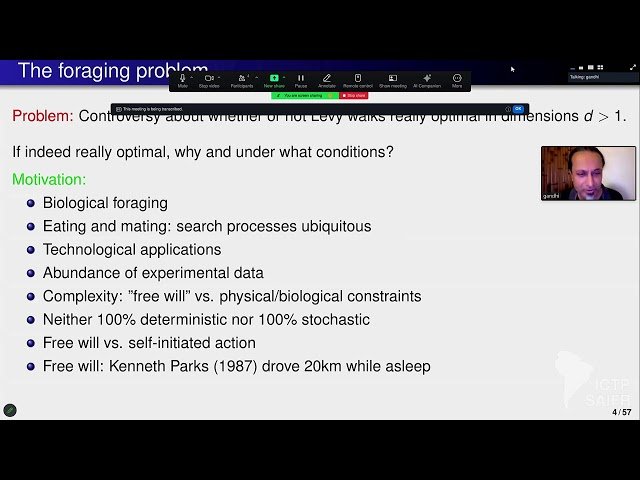 Lévy Walks and Search Optimization: Free Will, Randomness and Determinism in Animal Locomotion