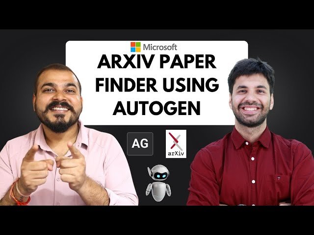 Building Arxiv Paper Finder using Microsoft AutoGen