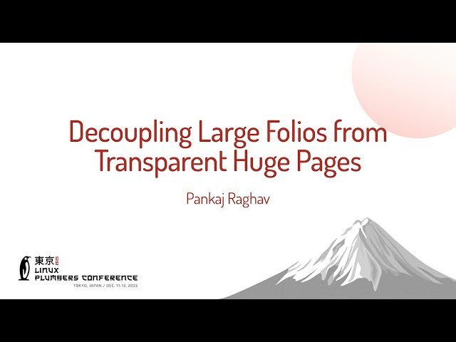 Decoupling Large Folios from Transparent Huge Pages