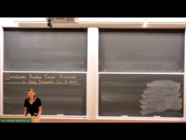 Stationary Random Entire Functions in High Dimensions