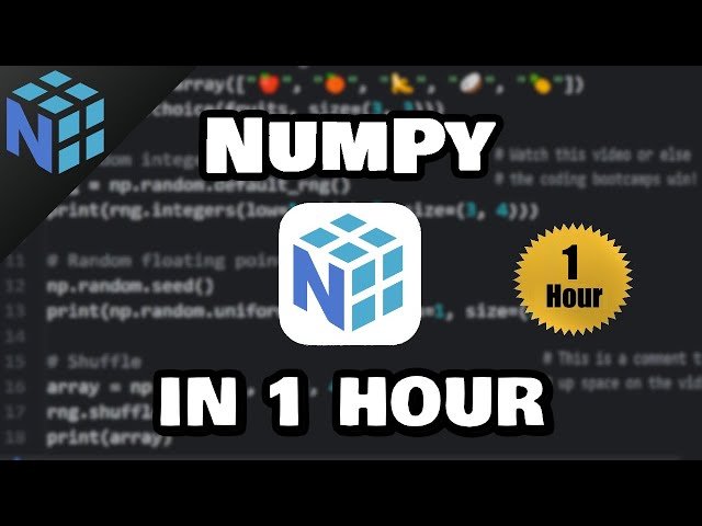 Learn NumPy in 1 Hour - Introduction to Python's Numerical Computing Library