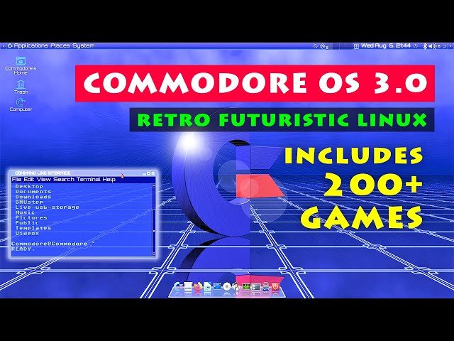 Commodore OS 3.0 - Retro Linux Gaming Distro